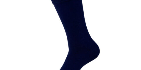 Comfortable Cotton Plain Black Work Socks