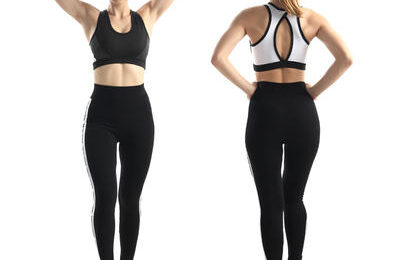 Fashion Printed Striped Tight Women's Seamless Yoga Pants