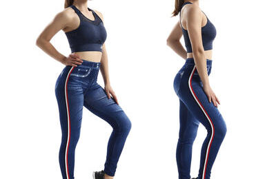 Women's Jeans Seamless Fashion Striped Tight